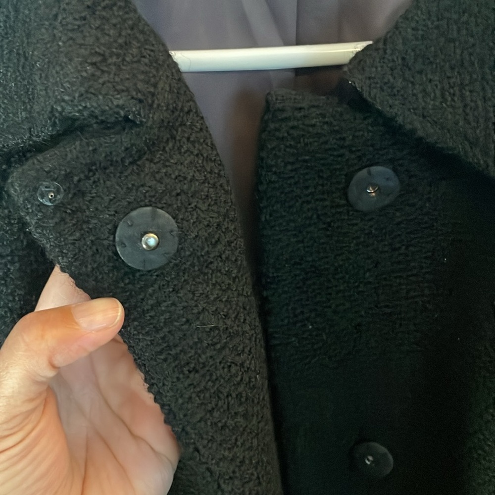 Boden Black Pea Coat - Picture 4 of 9